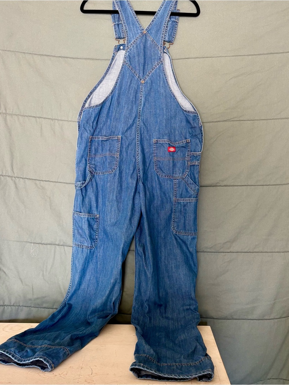 Dickies Carpenter Denim Bib Overalls - Size Small - Picture 4 of 5